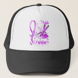 Casquette Je Porte Le Violet En Mémoire De Mon Frère Dragonf
