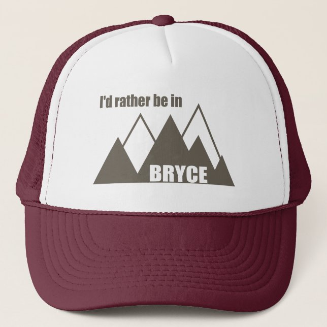Casquette Je préfère être à Bryce Canyon Mountain (Devant)