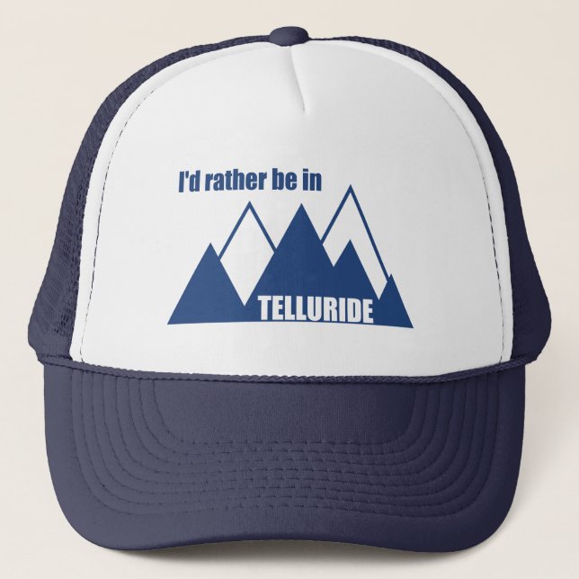 Casquette Je préfère être à Telluride Mountain (Devant)
