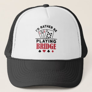 Casquette Je préfère jouer à Bridge Cool Bridge Card jeu