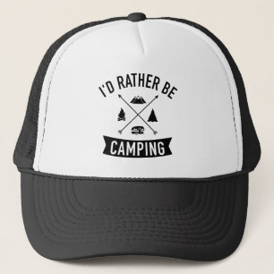 Casquette Je préférerais camper la remorque Caravan