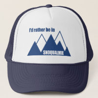 Je préférerais être à Snoqualmie, dans la montagne