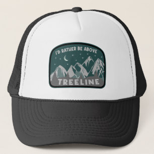 Casquette Je préférerais être au-dessus de Treeline