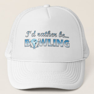 Casquette Je préférerais être BOWLING (Bleu)