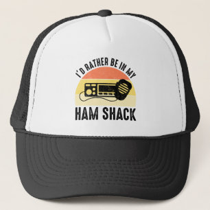 Casquette Je Préférerais Être Dans Ma Cabane À Jambon