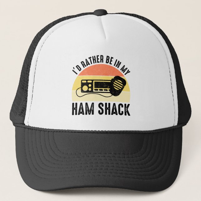 Casquette Je Préférerais Être Dans Ma Cabane À Jambon (Devant)