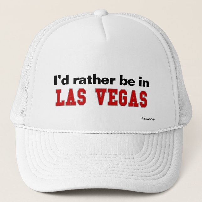 Casquette Je serais plutôt à Las Vegas (Devant)