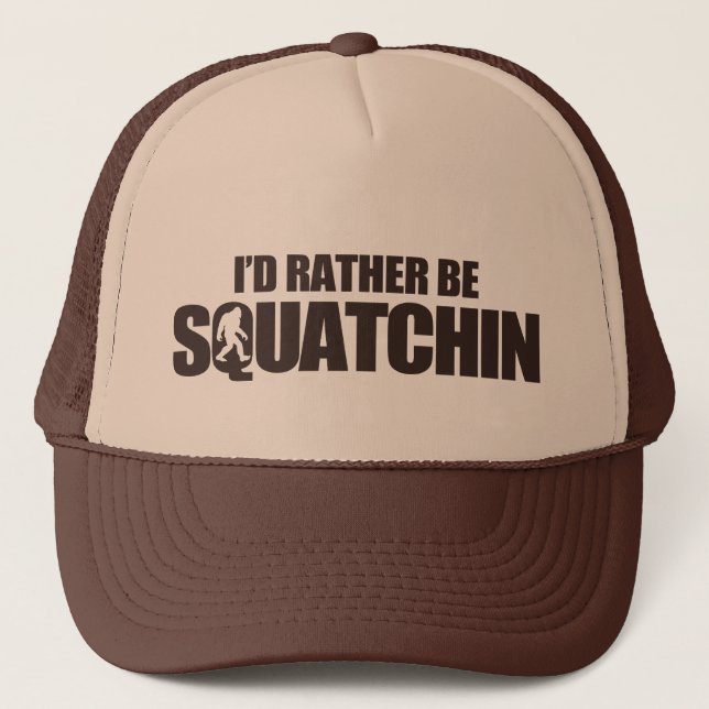 Casquette Je serais plutôt squatchin (Devant)