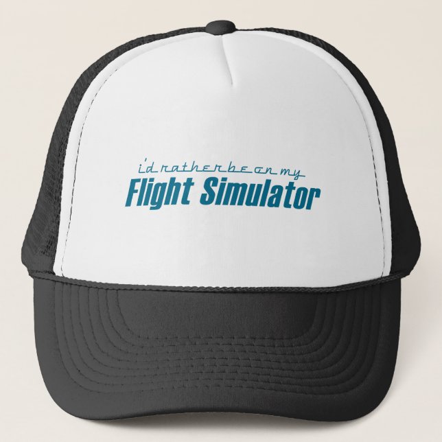 Casquette Je serais plutôt sur mon Flight Simulator (Devant)