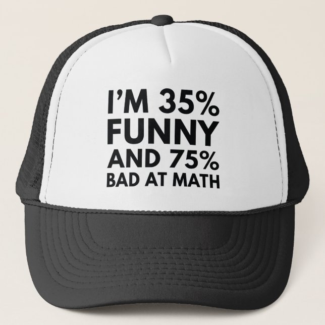 Casquette Je suis 35% drôle (Devant)
