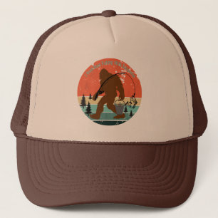 Casquette Je Suis Allé Basse Pêche Avec Sasquatch - Retro