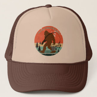 Casquette Je Suis Allé Basse Pêche Avec Sasquatch - Retro