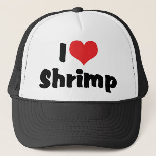 Casquette Je suis amoureux des crevettes cœur - Amateur de f