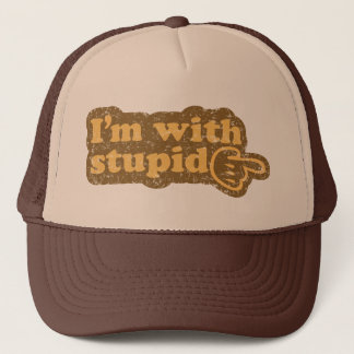Casquette Je suis avec stupide