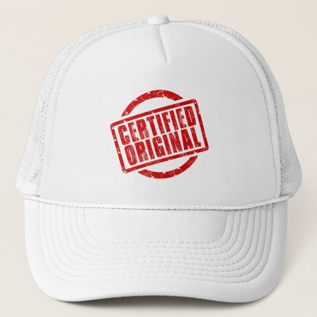Casquette Je suis certifié Trucker Hat original (Devant)