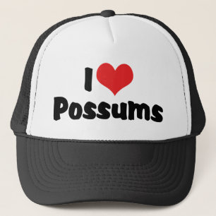 Casquette Je suis des possums à coeur d'amour