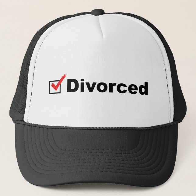 Casquette Je suis divorcé et disponible (Devant)
