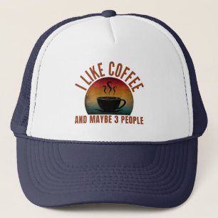 CASQUETTE JE SUIS FAN DE CAFÉ ET PEUT-ÊTRE 3 PERSONNES