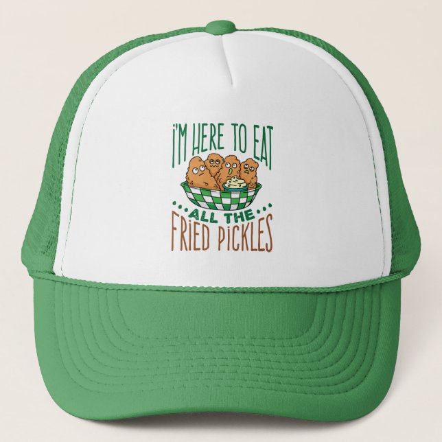 Casquette Je suis ici pour manger tous les chatons frit Pick (Devant)