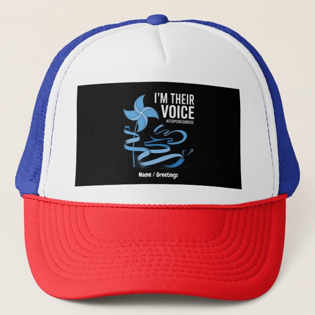 Casquette Je suis leur voix Prévention de la maltraitance de (Devant)