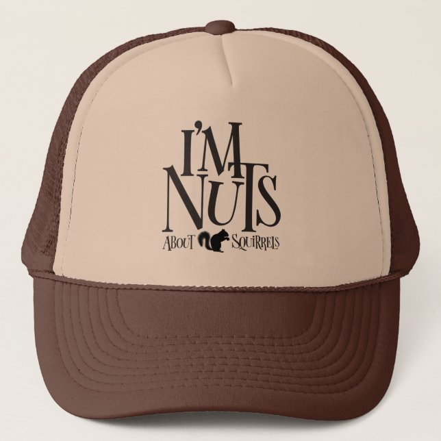 Casquette Je suis Nuts - drôle Amateur d'écureuil (Devant)