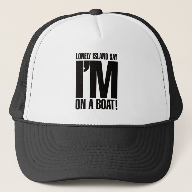Casquette Je suis sur un bateau (Devant)