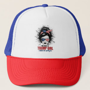 Casquette Je suis toujours une fille Trump, je ne m'excuse p