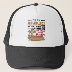 Casquette Je suis un archéologue si vous me voyez courir drô