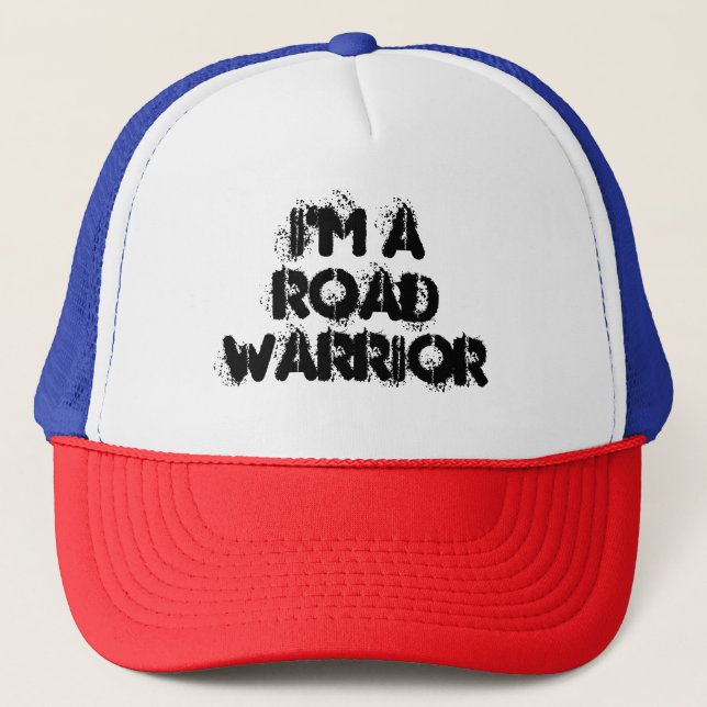 Casquette Je suis un chapeau de camion de guerrier routier (Devant)
