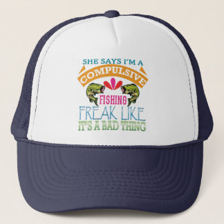 Casquette JE SUIS un pêcheur compulsif