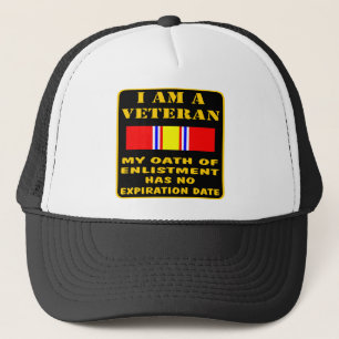 Casquette Je suis un vétéran que mon serment d'enrôlement
