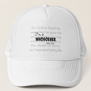 Casquette Je suis une personne citant Christian John 3.16