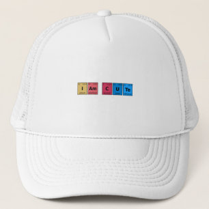 Casquette Je suis une table périodique mignonne