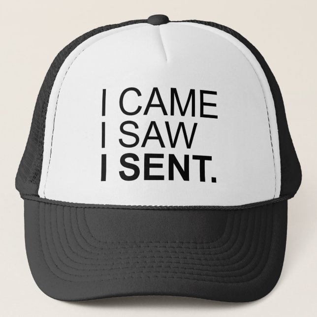 Casquette Je Suis Venu Voir Que J'Ai Envoyé (Devant)