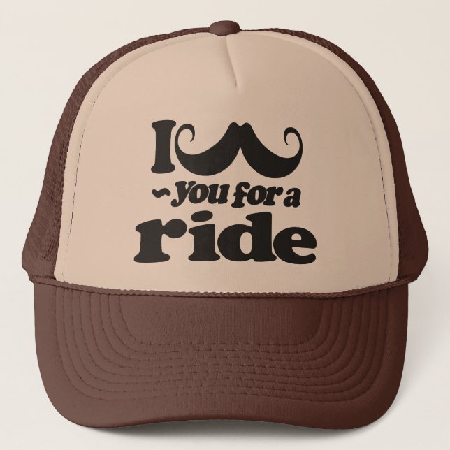 Casquette Je te moustache pour un tour (Devant)