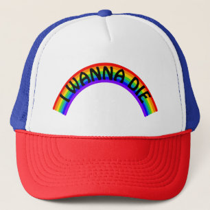 Casquette Je veux mourir - Arc-en-ciel