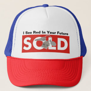 Casquette Je vois du rouge dans votre futur Chapeau Rouge Im