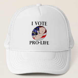 Casquette Je vote contre l'avortement et l'euthanasie