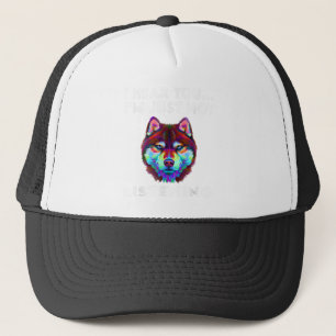Casquette Je vous entends Je n'écoute pas Sibérien Husky L
