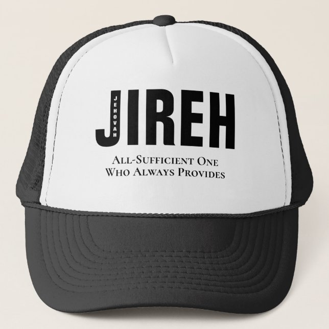 Casquette Jehovah Jireh Personnalisation chrétienne (Devant)