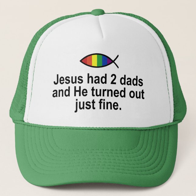 CASQUETTE JÉSUS A EU 2 PAPAS ET IL S'EST AVÉRÉ JUSTE TRÈS (Devant)