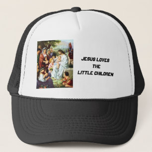 Casquette Jesus_and_Children018, Jésus aime le petit C…