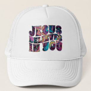 Casquette Jésus Croit En Toi, Lettres Trippy