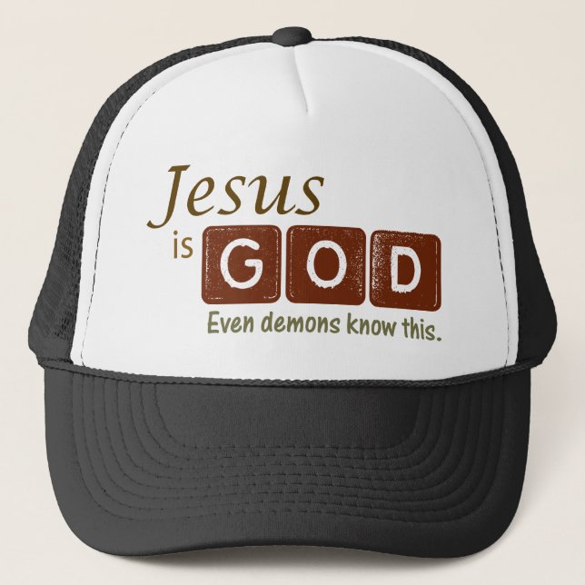 Casquette Jésus est Dieu (Devant)