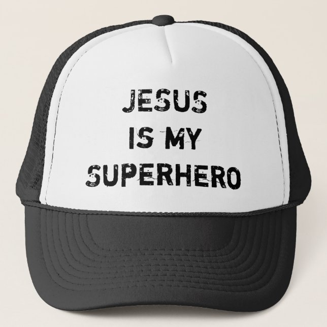 Casquette JÉSUS est mon super héros (Devant)