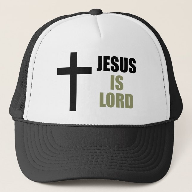 Casquette Jésus est Seigneur et Sauveur et lumière (Devant)