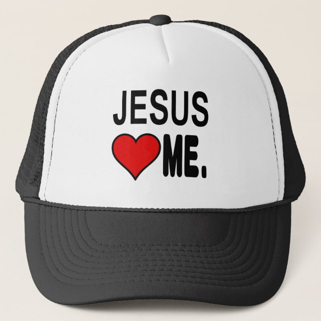 Casquette Jésus m'aime des cadeaux de Jésus (Devant)