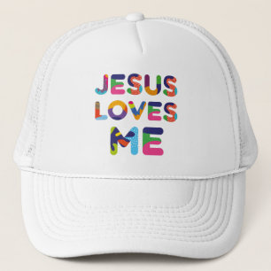 Casquette Jésus M'Aime L'Art Du Texte Coloré