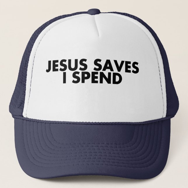 Casquette Jésus Sait Que Je Passe Le T-shirt Dieu Béni (Devant)