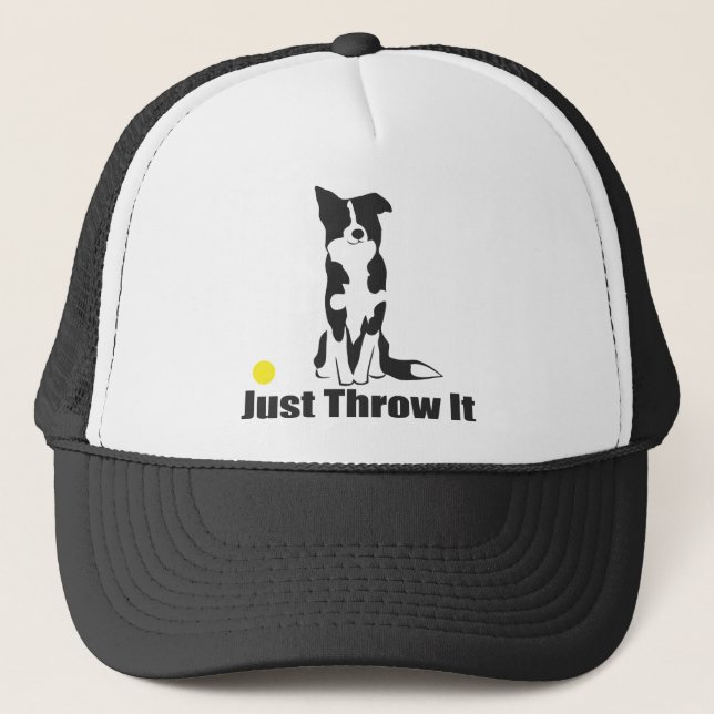 Casquette Jetez-juste le chien de | border collie (Devant)